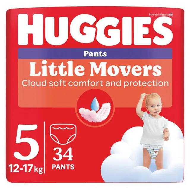 PELENE HUGGIES PANTS JUMBO 34KOM VEL 5 (12-17KG) HUGGIES