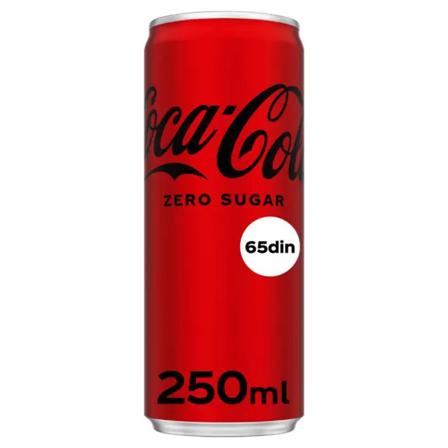 gaz.nap.coca cola 0,25l zero can coca cola COCA COLA