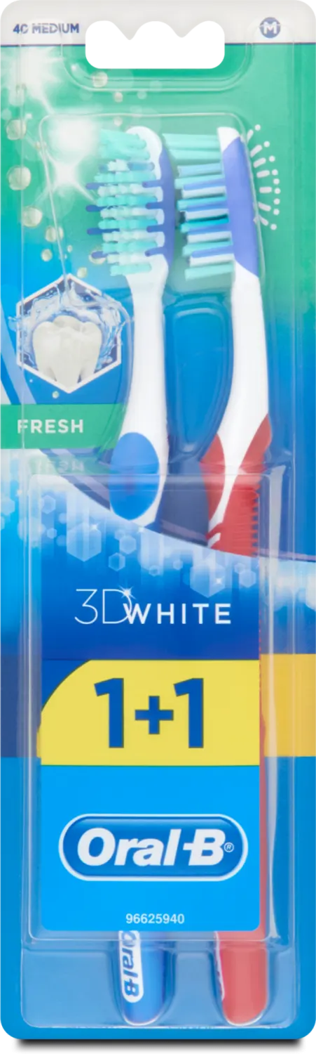 Oral B 3d white fresh med 1+1Nelt ORAL-B