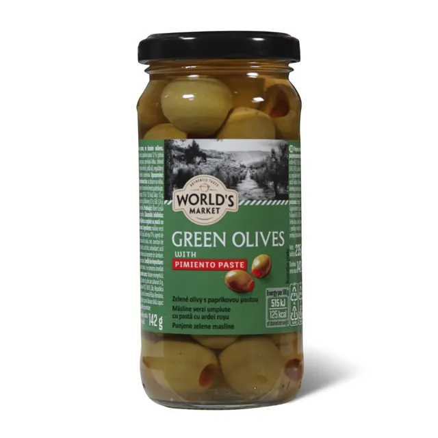 Masline zelene sa paprika pastom WM 235g Worlde's market