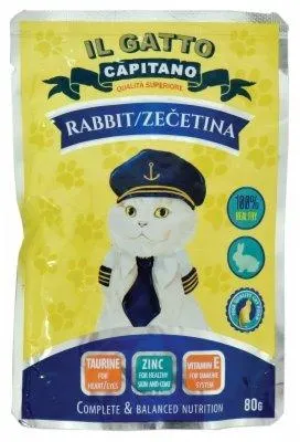 IL Gatto Capitano za macke zecetina 80g 24