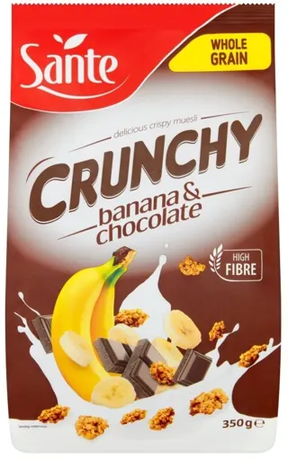 CRUNCHY BANANA COKOLADA 350 g Sante