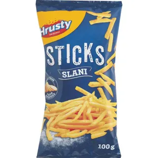 ČIPS ŠTAPIĆI SLANI 100G HRUSTY