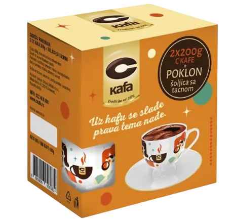 KAFA C 2x200G + SOLJICA SA TACNOM STRAUSS STRAUSS ADRIATIC D.O.O.