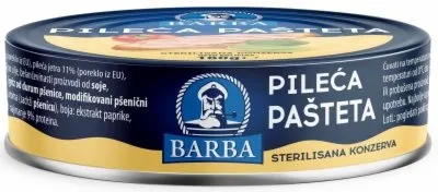 Pasteta pileca Barba180g BEVETTI