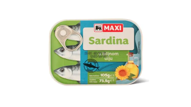 Sardina u biljnom ulju Maxi 105g Maxi
