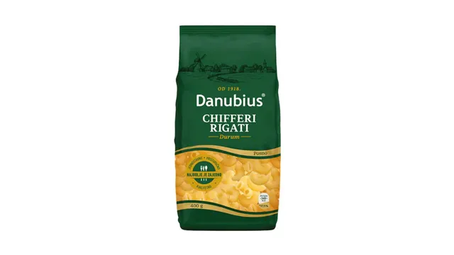 TESTENINA DURUM CHIFFERI RIGATI 400gr DANUBIUS DANUBIUS