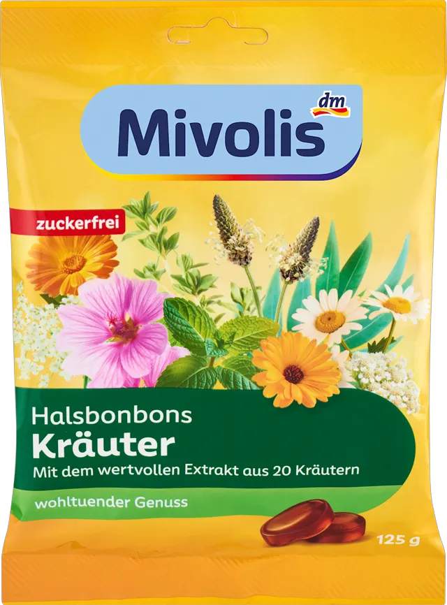 Mivolis tvrde biljne bombone 125g Mivolis