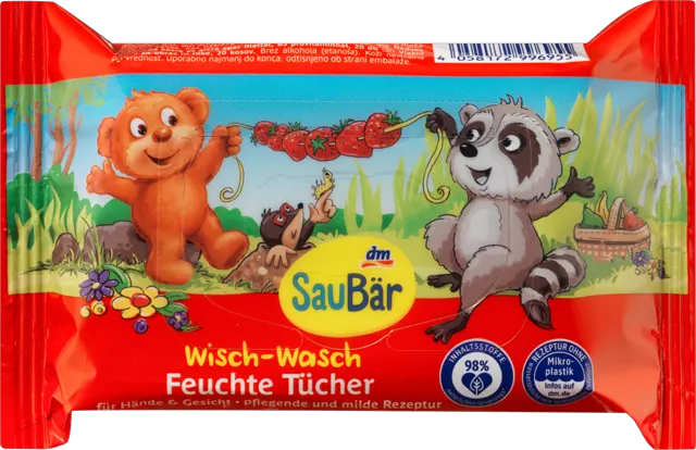 SauBär vlažne maram.Wi. Wa. jagoda 20kom SauBär