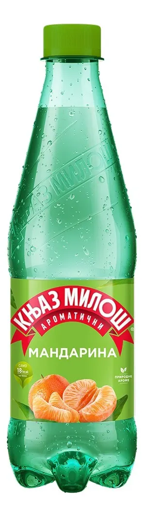 VODA KNJAZ MILOŠ GAZIRANA MANDARINA PET 1.25L KNJAZ MILOŠ