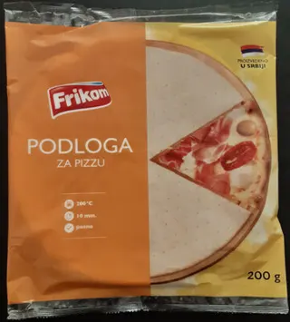 Smrznuta podloga za pizzu Frikom 200g