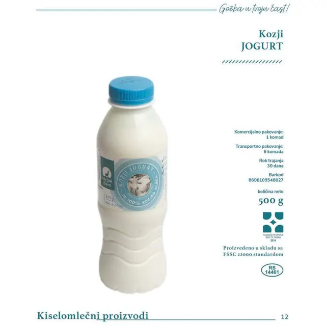 Kozji jogurt Carpe Diem 3,5% mm 500 g Carpe diem