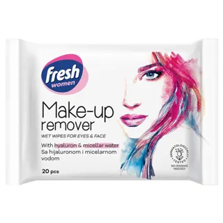 Vlazne maramice 20/1 FRESH make up sa HIJALURON.KISELINOM
