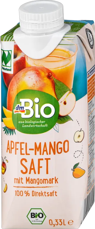 dmBio sok jabuka i mango 0,33l