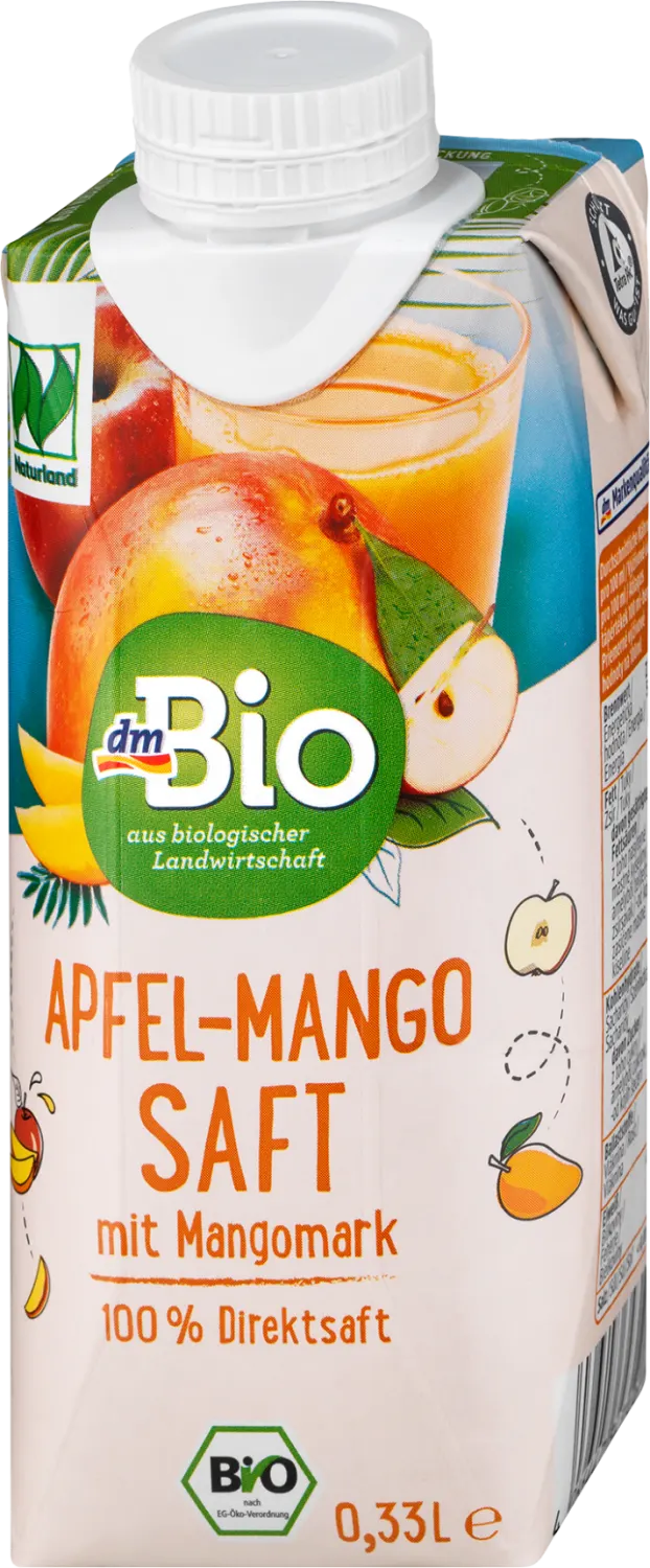 dmBio sok jabuka i mango 0,33l dmBio