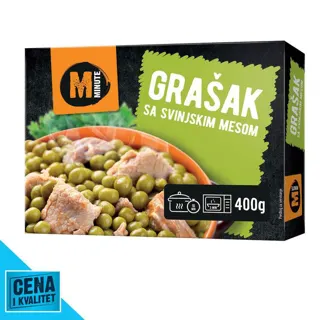 GRAŠAK SA SVINJ MESOM 400G MINUTE