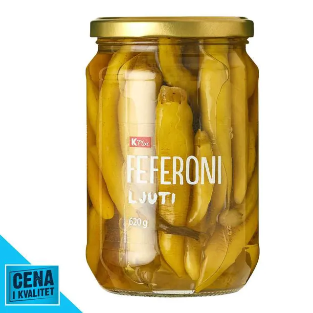 FEFERONI LJUTI 620G K PLUS K PLUS