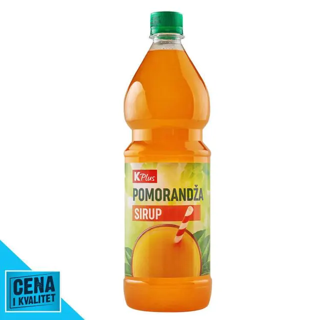 SIRUP K PLUS POMORANDŽA 1L K PLUS