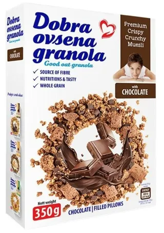 MUSLI DOBRA OVSENA GRANOLA ČOKOLADA 350G