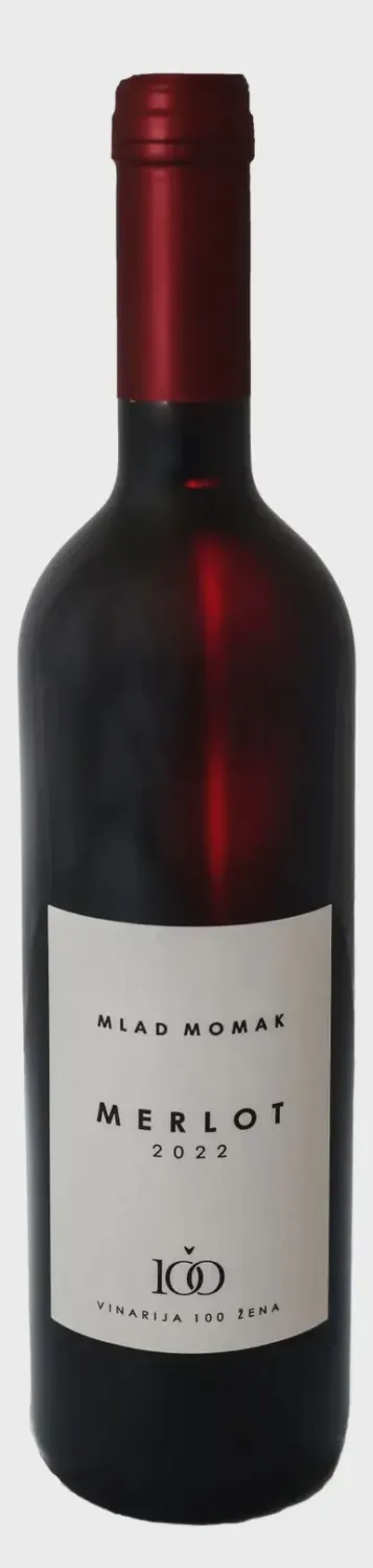 VINO CRVENO MLAD MOMAK MERLOT 0.75L 100 ZENA