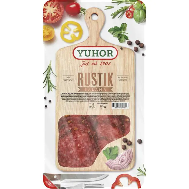 Rustik salama slajs Yuhor 100g Yuhor