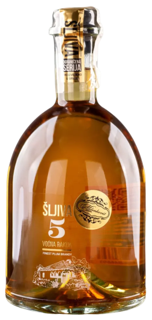 Rakija Sljiva 5god Milenkovic 0,75l Destilerija Milenkovic