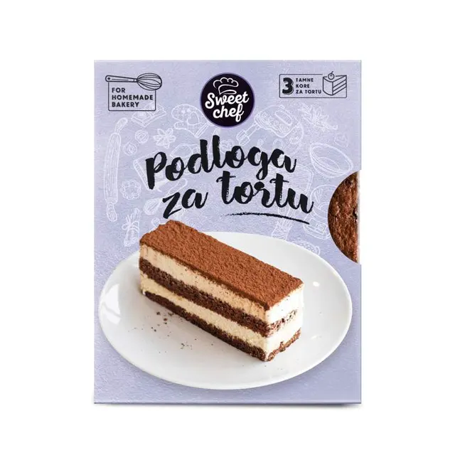 KORE ZA TORTU TAMNE 700G SWEET CHEF SWEET CHEF