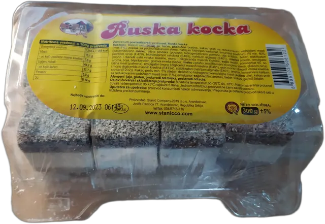 kolac smrznuti Ruska kocka 300g stanic STANIC COMPANY