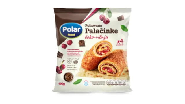 PALAČINKE POHOVANE SA ČOKOLADOM I VIŠNJAMA 400G POLAR FOOD POLAR