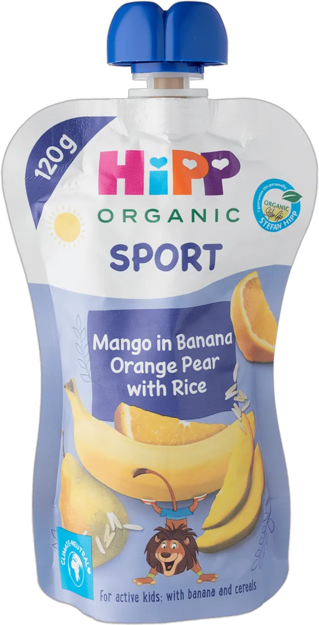 Hippis sport voćni pire ban/po 12+ 120g HiPP