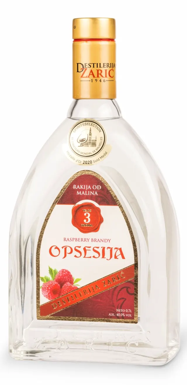 OPSESIJA RAKIJA MALINA 40.0% SA KUTIJOM