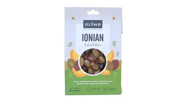 JONSKA SALATA MIX ZEL.I KALAMON MASLINE SA ZACINIMA 250gr OLYMP HRANA MEDITERANA