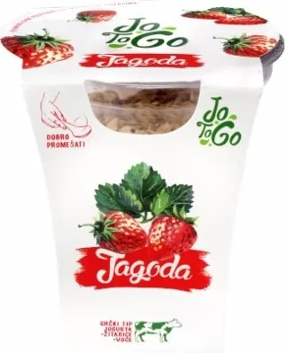 Grcki vocni jogurt jagoda JoToGo 150g
