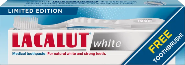 Pasta White Lacalut 75ml+Cet.white gr. Lacalut