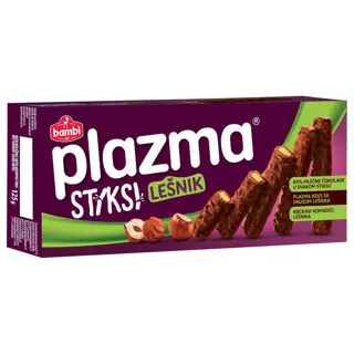 Keks Plazma Stiksi sa lesnikom 125g