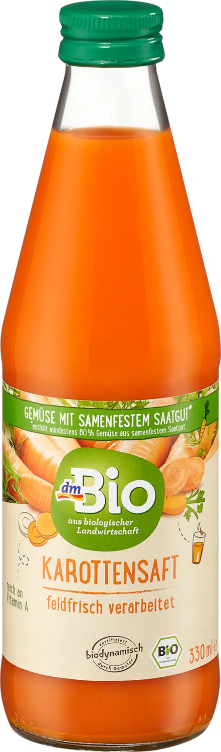 dmBio sok od šargarepe 330ml dmBio