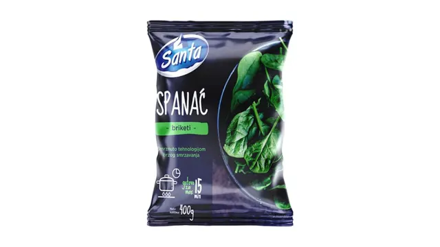 SPANAC U BRIKETIMA SANTA 400G SANTA