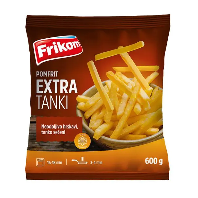 Pomfrit extra tanki 600g Frikom