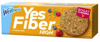 Wellness yes fibre high keks 125g