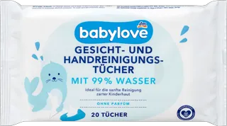 babylove vlažne krpice/čišć. ruku 20kom
