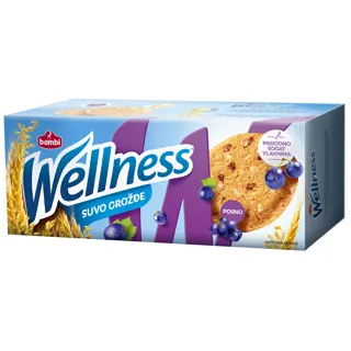 KEKS BAMBI WELLNESS SUVO GROŽĐE 210G