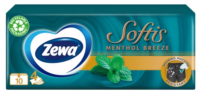 Zewa Maramice Softis Mentol 10x10 ZEWA