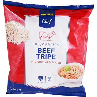 SMRZNUTI JUNECI SKEMBICI BEEF TRIPE 1KG METRO