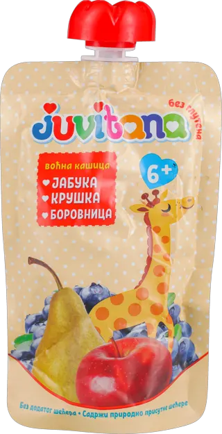 KASICA JUVITANA JABUKA KRUSKA BOROVNICA 100G