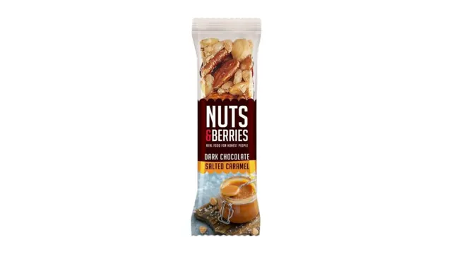 BAR DARK CHOCOLATE&SALTED CARAMEL NUTS&BERRIES 40G N&F