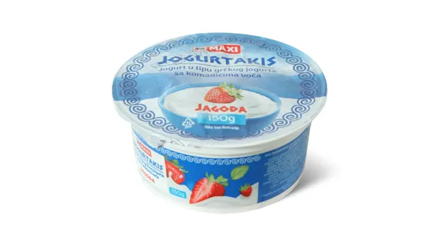 Grcki jogurt jagoda Maxi 150g Maxi