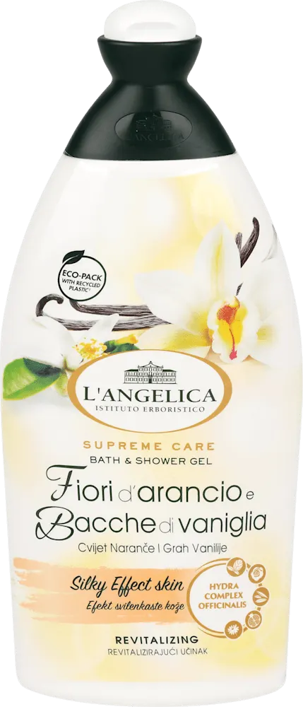 PENA ZA KUPANJE CVET NARANDŽE I VANILA 500ML L'ANGELICA L ANGELICA