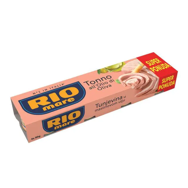 TUNJEVINA U MASL.ULJU 4X80g RIO MARE RIO MARE