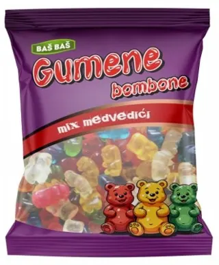 BOMBONE GUMENE MIX MEDE BAŠ BAŠ 100G
