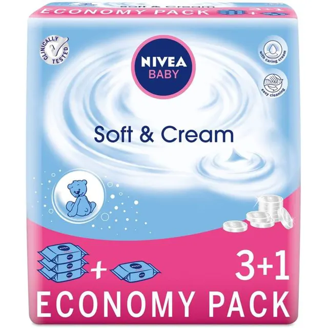 Nivea baby vlaz.maramice SoftC 31 60012174 NIVEA